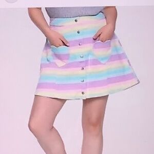 Blackheart Pastel Denim Skirt size L